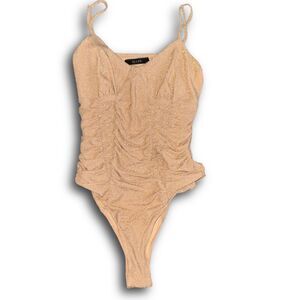 Size XS Gold Shimmer Bodysuit NWT